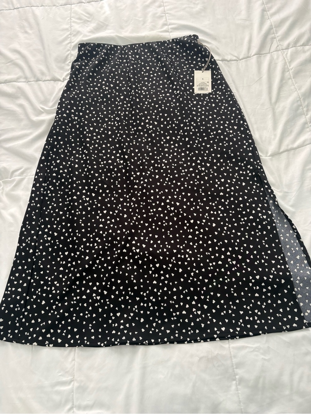Black/ White Heart Print